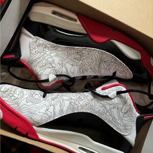 Nike Air Jordan Dub Zero Varsity Red/Black/White Shoes 311046-160 Mens Size 12.